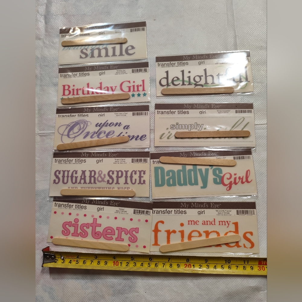 Lot of 16 "My Mind's Eye" transfer titles.